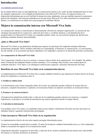 Mejora la comunicación interna con Microsoft Viva Suite