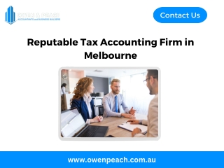 Reputable Tax Accounting Firm in Melbourne