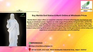 Buy Marble God Statue & Murti Online at Wholesale Prices