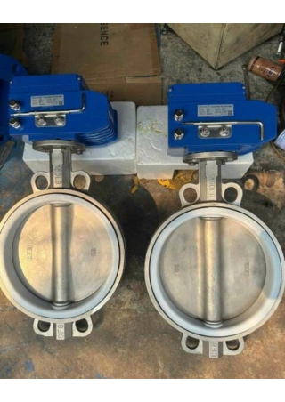 Van bướm inox điều khiển điện - vanbuomhanoi