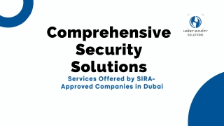 Comprehensive Security  Solutions ,