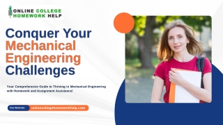 Unlock Success with Expert Mechanical Engineering Homework Help