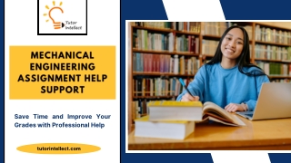 Excel in Your Studies with Mechanical Engineering Assignment Help