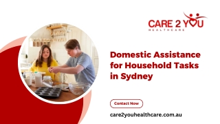 Domestic Assistance for Household Tasks in Sydney
