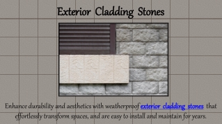 Exterior Cladding Stones