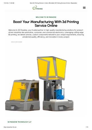 3d printing service in Noida