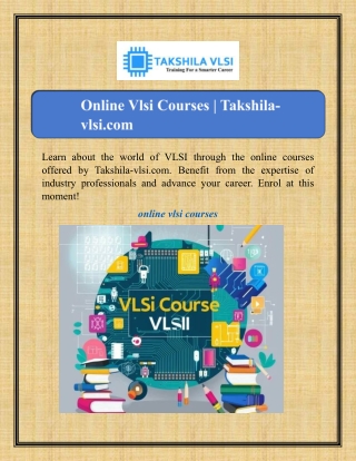 Online Vlsi Courses | Takshila-vlsi.com