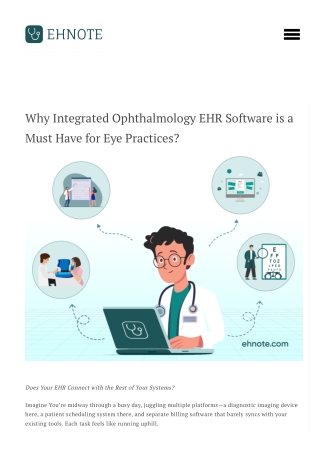 Integrated ophthalmology EHR software | Best Ophthalmology EMR software