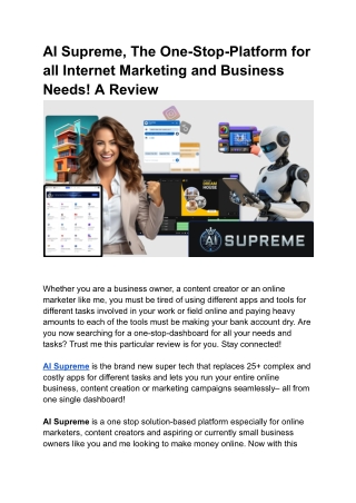 AI Supreme Insider Exposed: Can It Truly Boost Your Earnings?