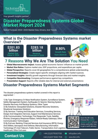 Disaster Preparedness Systems Market Report 2024 - Disaster Preparedness Systems