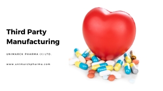 Third Party Manufacturing Services in India | Unimarck Pharma