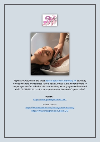 Haircut Service in Centreville, VA | Beauty Care By Michelle