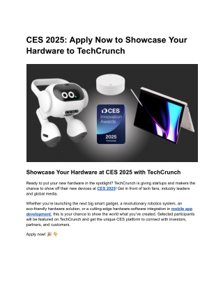 CES 2025 - Ultimate Hardware Showcase