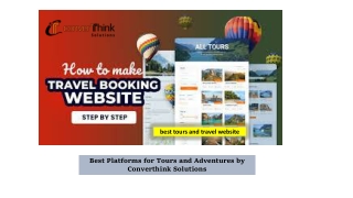 Best Platforms for Tours and Adventures by Converthink Solutions