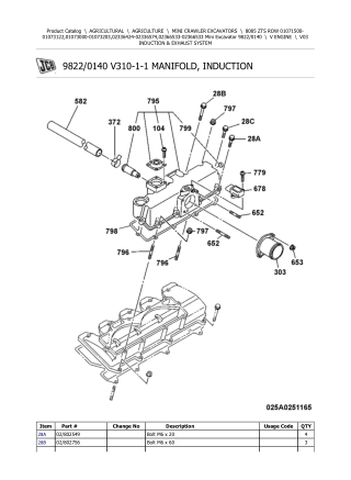 JCB 8085 ZTS MINI CRAWLER EXCAVATOR Parts Catalogue Manual Instant Download (SN 01071500-01073122, 01073000-01073203, 02