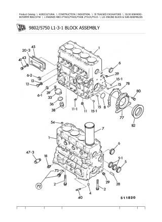 JCB JS130 Tracked Excavator Parts Catalogue Manual Instant Download (SN 00699002-00700999)