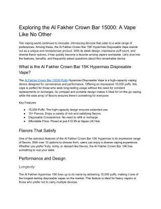 Al Fakher Crown Bar 15000 (1)