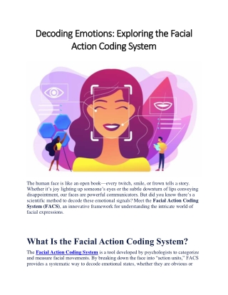 Decoding Emotions: Exploring the Facial Action Coding System