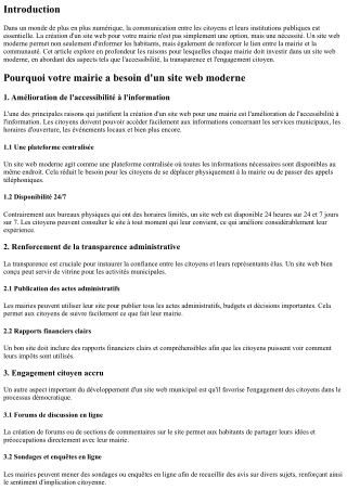 Pourquoi votre mairie a besoin d'un site web moderne