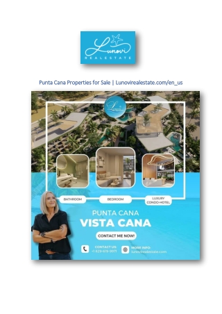 Punta Cana Properties for Sale | Lunovirealestate.com/en_us