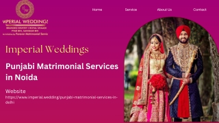 Punjabi Matrimonial Services in Noida