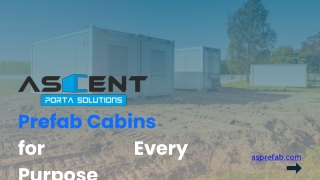 Expert Portable Security Cabin Manufacturer | Ascent Porta Solutions
