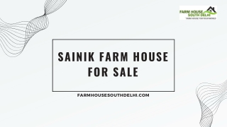 Spacious Sainik Farm Houses for Sale | Farmhousesouthdelhi