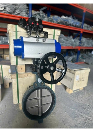 Van bướm JMV điều khiển khí nén - phukieninox