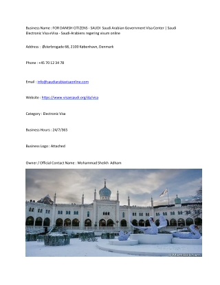 FOR DANISH CITIZENS - SAUDI  Saudi Arabian Government Visa Center | Saudi Electronic Visa eVisa - Saudi-Arabiens regerin
