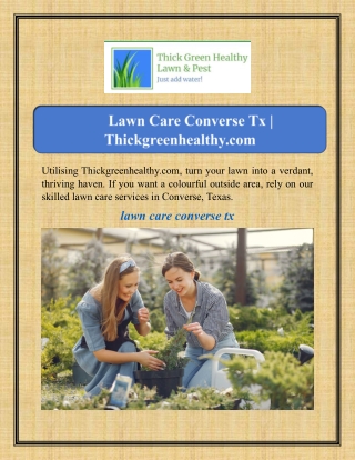 Lawn Care Converse Tx | Thickgreenhealthy.com