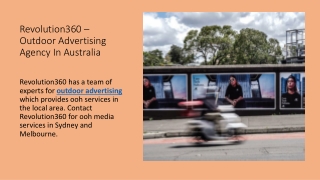 Revolution360 – Outdoor Advertising Agency In Australia