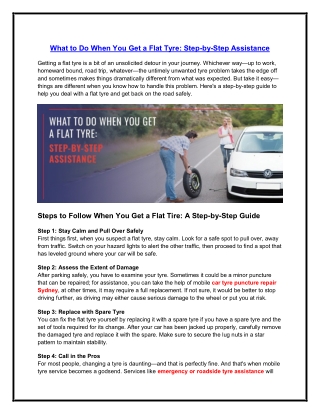 What to Do When You Get a Flat Tyre_ Step-by-Step Assistance