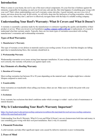 Understanding Your Roof's Warranty: What It Covers and What It Doesn’t