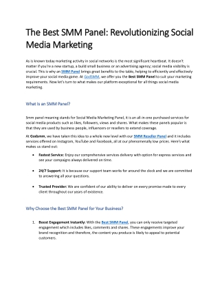 The Best SMM Panel Revolutionizing Social Media Marketing-compressed