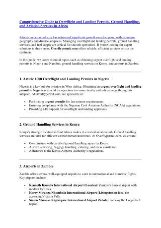 Landing Permit