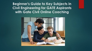 Beginner's Guide to Key Subjects in Civil Engineering for GATE Aspirants