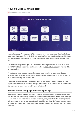 NLP in Customer Service