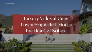 Luxury Villas in Cape Town_ Exquisite Living in the Heart of Nature