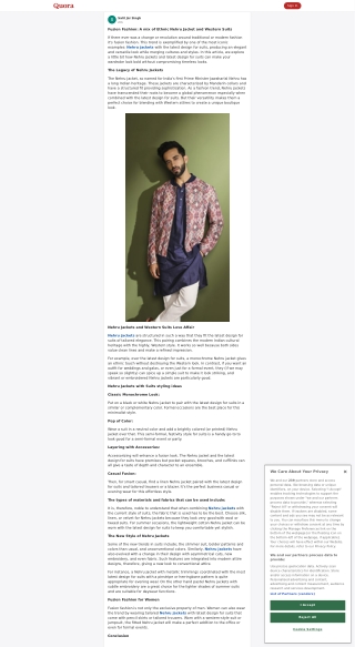 A mix of Ethnic Nehru Jacket and Western Suits