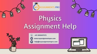 Physics Assignment Help | Myassignmentpro