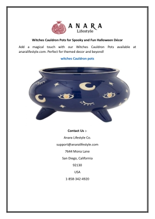 Witches Cauldron Pots for Spooky and Fun Halloween Decor
