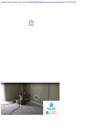 Water Damage and Drywall Repair Work: Necessary Information for The Colony TX Ci