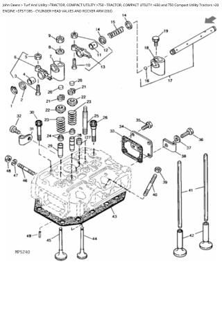 John Deere 650 and 750 Compact Utility Tractor Parts Catalogue Manual Instant Download (PC1873)
