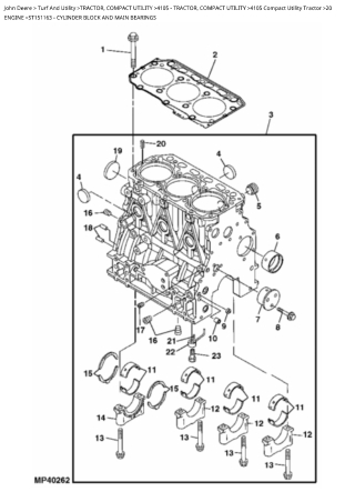 John Deere 4105 Compact Utility Tractor Parts Catalogue Manual Instant Download (PC9734)