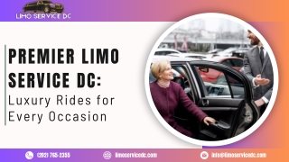 Premier Limo Service DC Luxury Rides for Every Occasion