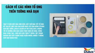 Cách vẽ các hình tổ ong trên tường nhà bạn