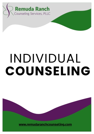 Transform Your Life Through Individual Counseling Services