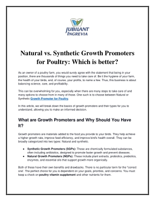 Natural vs. Synthetic Growth Promoters for Poultry.docx