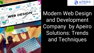 Web Development Companies in Coimbatore - Apeiro Solutions