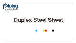 Duplex Steel Sheet